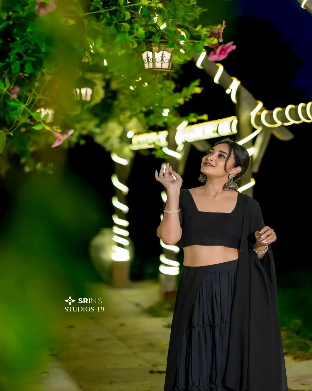 ETV Actress Bhanu Sri in Beautiful Black Lehenga Choli